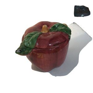 Red Delicious Ceramic Apple Tea Pot
